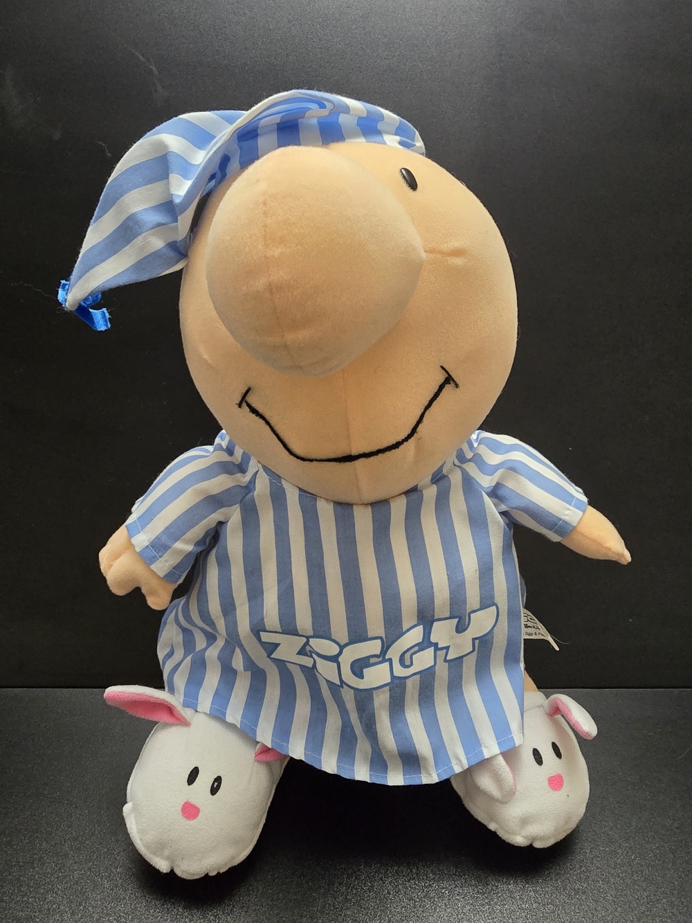 2006 Ziggy Tom Wilson Pajama Plush Bunny Slippers